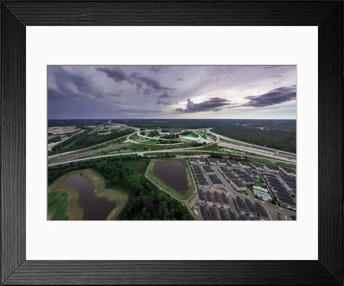 Framed Print : Interstate Interchange Framed Print : Interstate Interchange