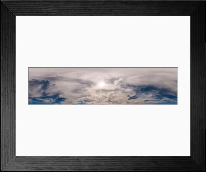 Framed Print : Blue sky panorama with Cumulus clouds Framed Print : Blue sky panorama with Cumulus clouds
