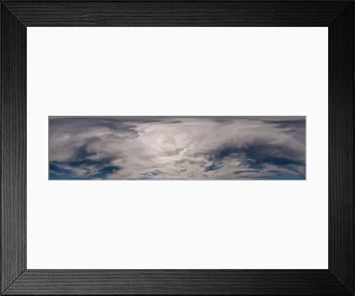 Framed Print : Blue sky panorama with Cumulus clouds Framed Print : Blue sky panorama with Cumulus clouds