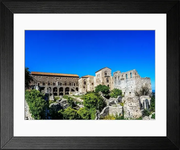 Framed Print : The Palaces of the Despots of Mystras, Laconia, Peloponnese, Greece Framed Print : The Palaces of the Despots of Mystras, Laconia, Peloponnese, Greece