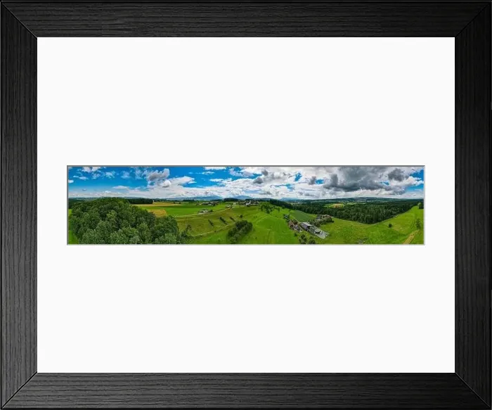 Framed Print : Panorama of Hünenberg, Switzelrand. Drone shot Framed Print : Panorama of Hünenberg, Switzelrand. Drone shot