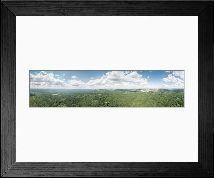 Framed Print : panoramic aerial view. big green forest under blue sky. Nalibokskaya Forest, Belarus. summer landscape Framed Print : panoramic aerial view. big green forest under blue sky. Nalibokskaya Forest, Belarus. summer landscape