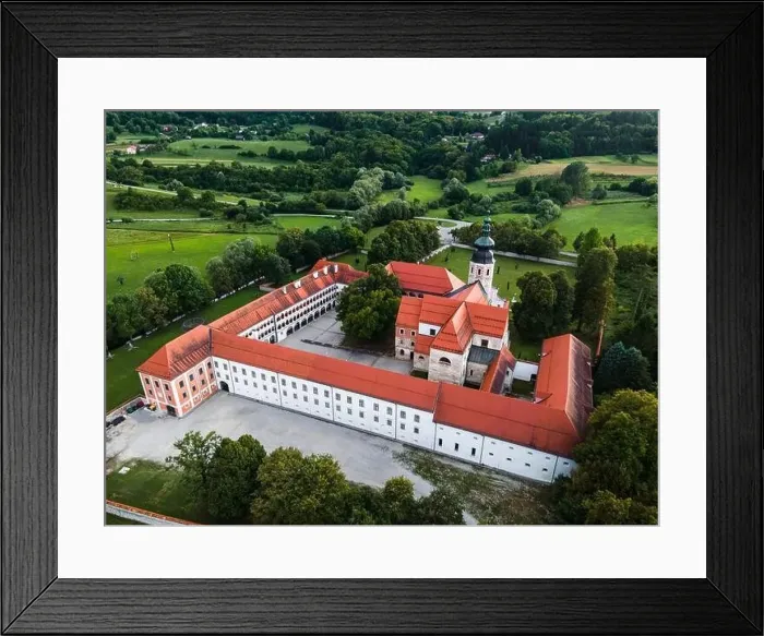 Framed Print : Cistercian Monastery in Kostankevica na Krki Slovenia Framed Print : Cistercian Monastery in Kostankevica na Krki Slovenia