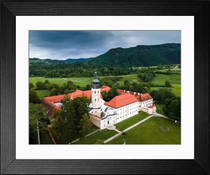 Framed Print : Cistercian Monastery in Kostankevica na Krki Slovenia Framed Print : Cistercian Monastery in Kostankevica na Krki Slovenia