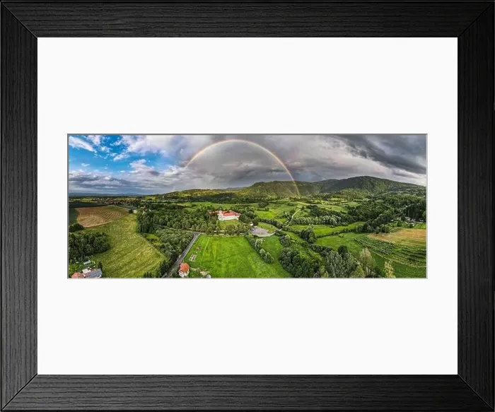 Framed Print : Aerial Panorama of Cistercian Monastery Kostanjevica na Krki, Castle Kostanjevica, Slovenia Framed Print : Aerial Panorama of Cistercian Monastery Kostanjevica na Krki, Castle Kostanjevica, Slovenia