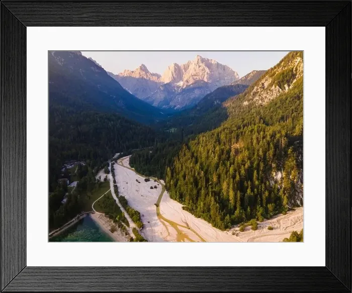 Framed Print : Jasna Lake in Kranjka Gora Slovenia. Drone View Alpine Landscape Framed Print : Jasna Lake in Kranjka Gora Slovenia. Drone View Alpine Landscape