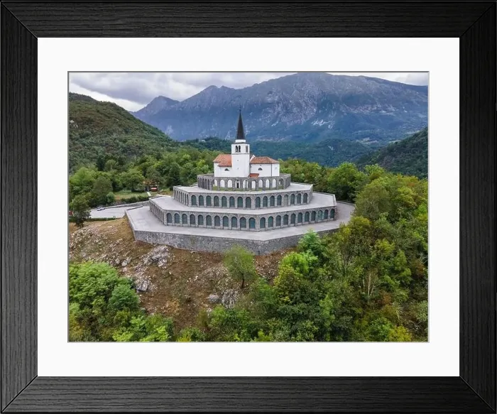 Framed Print : Kobarid Memorial of the World War One in Slovenia Framed Print : Kobarid Memorial of the World War One in Slovenia