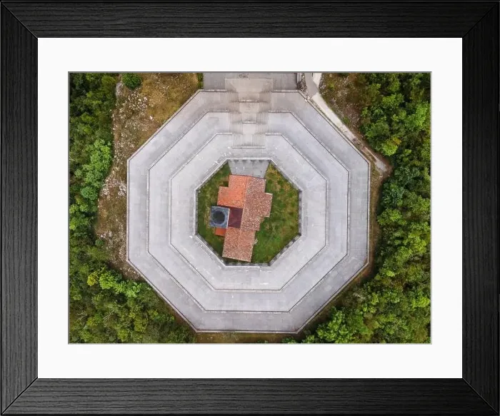 Framed Print : Kobarid Ossuary, Caporetto Memorial from First World War Framed Print : Kobarid Ossuary, Caporetto Memorial from First World War
