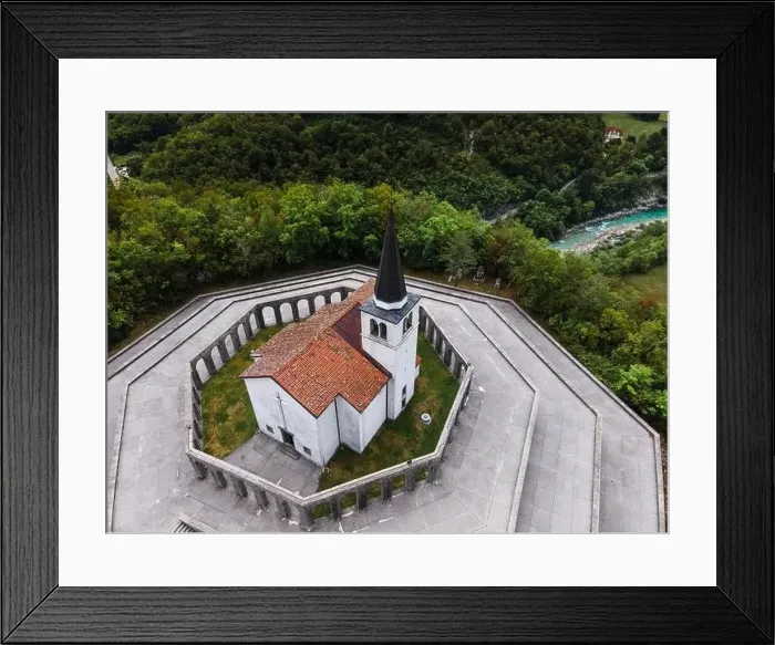 Framed Print : Kobarid Memorial of the World War One in Slovenia Framed Print : Kobarid Memorial of the World War One in Slovenia