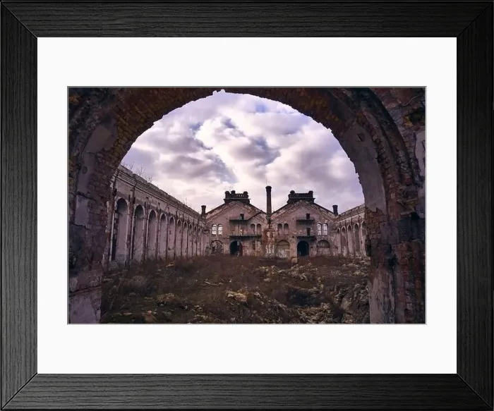 Framed Print : Old abandoned industrial factory Krayan in Odessa, Ukraine. Colored, natural light Framed Print : Old abandoned industrial factory Krayan in Odessa, Ukraine. Colored, natural light