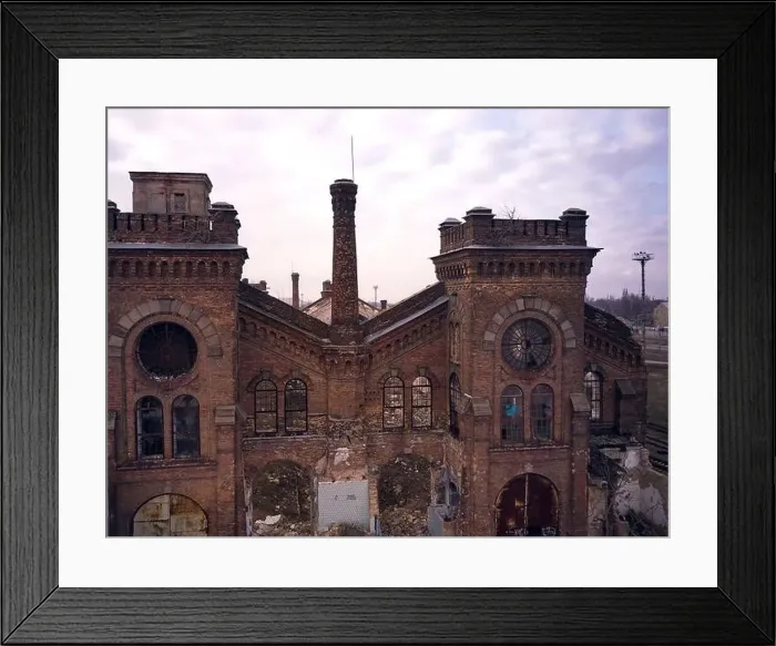Framed Print : Old abandoned industrial factory Krayan in Odessa, Ukraine Framed Print : Old abandoned industrial factory Krayan in Odessa, Ukraine