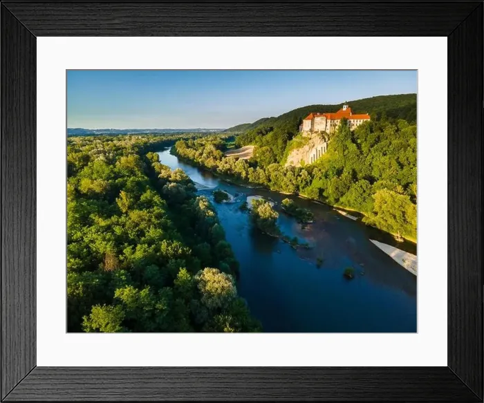 Framed Print : Borl Castle in Dolane Slovenia at Hill Top at Drava River Bank. Gestapo Prison During World War Two Framed Print : Borl Castle in Dolane Slovenia at Hill Top at Drava River Bank. Gestapo Prison During World War Two