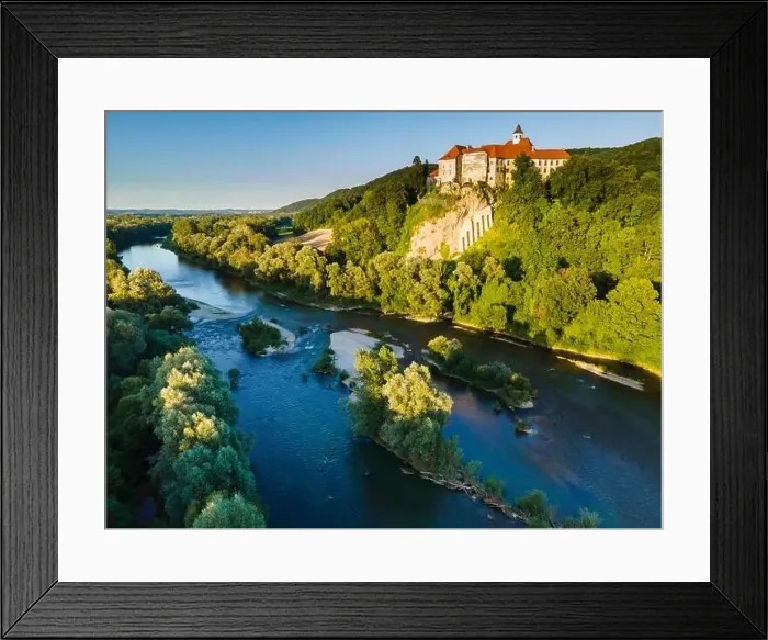 Framed Print : Borl Castle in Dolane Slovenia at Hill Top at Drava River Bank. Gestapo Prison During World War Two Framed Print : Borl Castle in Dolane Slovenia at Hill Top at Drava River Bank. Gestapo Prison During World War Two