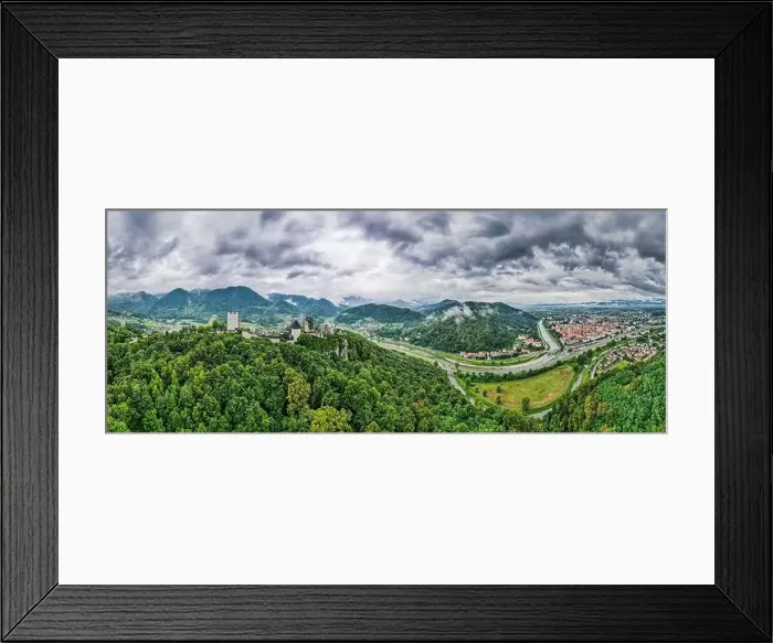 Framed Print : Celje Old Castle in Slovenia Medieval Fortification in Julian Alps Mountains Styria Region Framed Print : Celje Old Castle in Slovenia Medieval Fortification in Julian Alps Mountains Styria Region