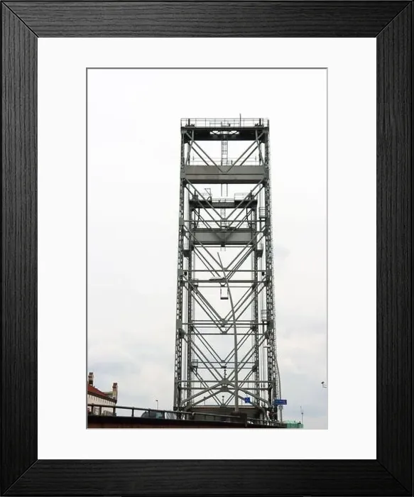 Framed Print : Steel vertical lift bridge over Gouwe canal in Waddinxveen the netherlands Framed Print : Steel vertical lift bridge over Gouwe canal in Waddinxveen the netherlands