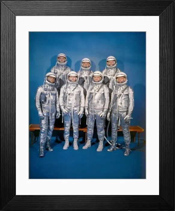 Framed Print : The Mercury 7 On April 9, 1959 Framed Print : The Mercury 7 On April 9, 1959
