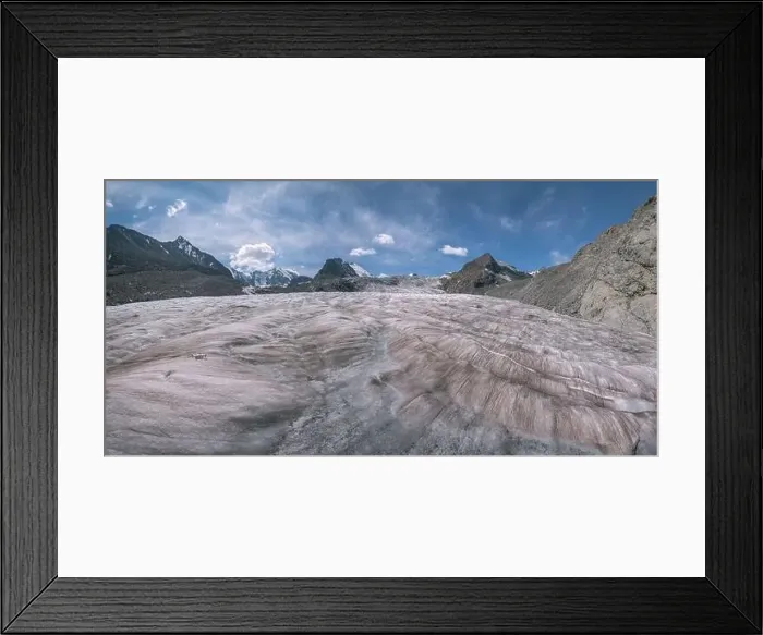 Framed Print : Amazing panorama of a glacier with cracks Framed Print : Amazing panorama of a glacier with cracks