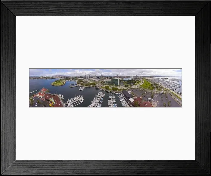 Framed Print : Long Beach modern city skyline Framed Print : Long Beach modern city skyline