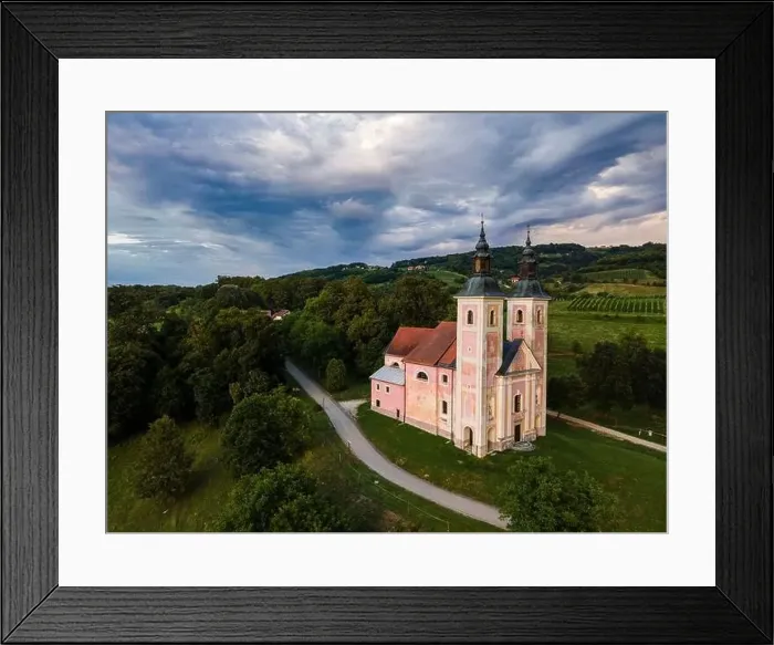 Framed Print : Church of Mother of the Good World ( Metere Dobrego Sveta in Konstanjevica na Krki, Slovenia Framed Print : Church of Mother of the Good World ( Metere Dobrego Sveta in Konstanjevica na Krki, Slovenia