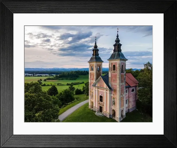 Framed Print : Church of Mother of the Good World ( Metere Dobrego Sveta in Konstanjevica na Krki, Slovenia Framed Print : Church of Mother of the Good World ( Metere Dobrego Sveta in Konstanjevica na Krki, Slovenia