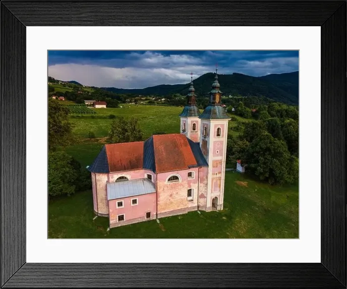 Framed Print : Church of Mother of the Good World ( Metere Dobrego Sveta in Konstanjevica na Krki, Slovenia Framed Print : Church of Mother of the Good World ( Metere Dobrego Sveta in Konstanjevica na Krki, Slovenia