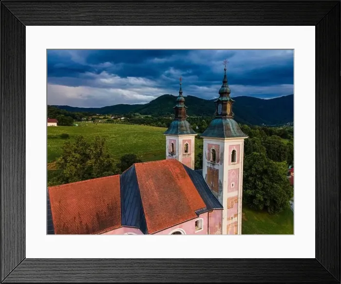 Framed Print : Church of Mother of the Good World ( Metere Dobrego Sveta in Konstanjevica na Krki, Slovenia Framed Print : Church of Mother of the Good World ( Metere Dobrego Sveta in Konstanjevica na Krki, Slovenia