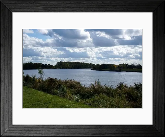 Framed Print : Bank of a river in Bavaria Photographed in detail Framed Print : Bank of a river in Bavaria Photographed in detail
