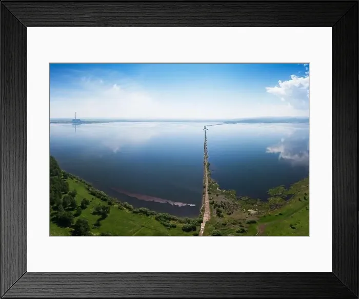 Framed Print : Beryozovskoye reservoir - cooling reservoir of Beryozovskaya GRES Framed Print : Beryozovskoye reservoir - cooling reservoir of Beryozovskaya GRES