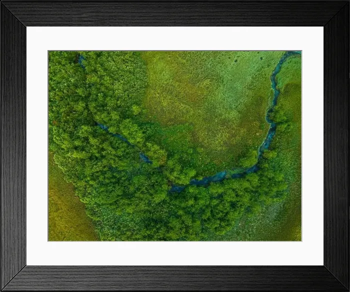 Framed Print : Abstract Nature Pattern in Wetland and Grassland in Slovenia Drone View Framed Print : Abstract Nature Pattern in Wetland and Grassland in Slovenia Drone View