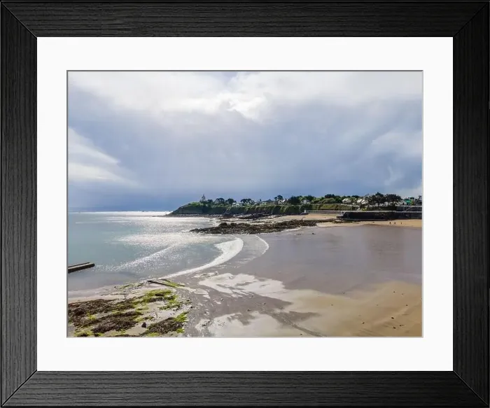 Framed Print : Aerial view of Saint-Quay-Portrieux beach, Cotes d'Armor, Brittany, France Framed Print : Aerial view of Saint-Quay-Portrieux beach, Cotes d'Armor, Brittany, France