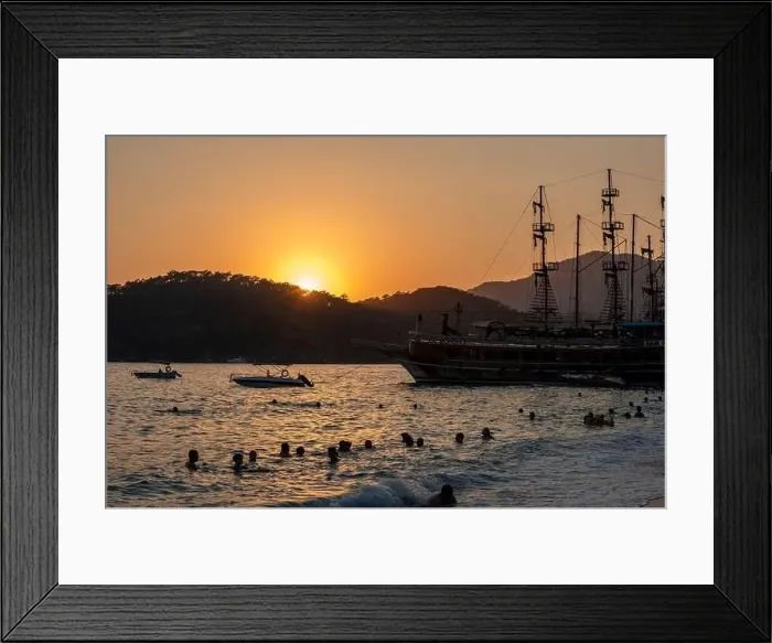 Framed Print : FETHIYE, MUGLA, TURKEY - August 21 Framed Print : FETHIYE, MUGLA, TURKEY - August 21