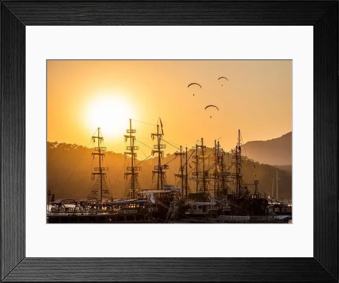 Framed Print : FETHIYE, MUGLA, TURKEY - August 21 Framed Print : FETHIYE, MUGLA, TURKEY - August 21