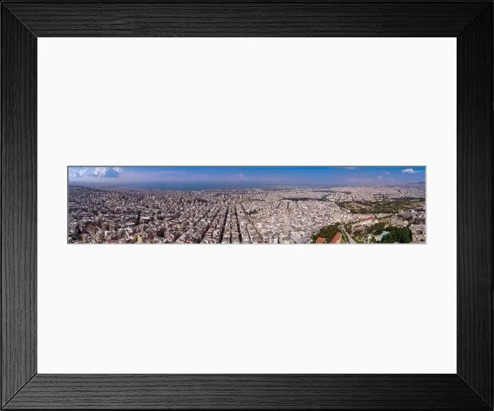 Framed Print : Aerial view of the city of Thessaloniki from the area Neapoli Framed Print : Aerial view of the city of Thessaloniki from the area Neapoli