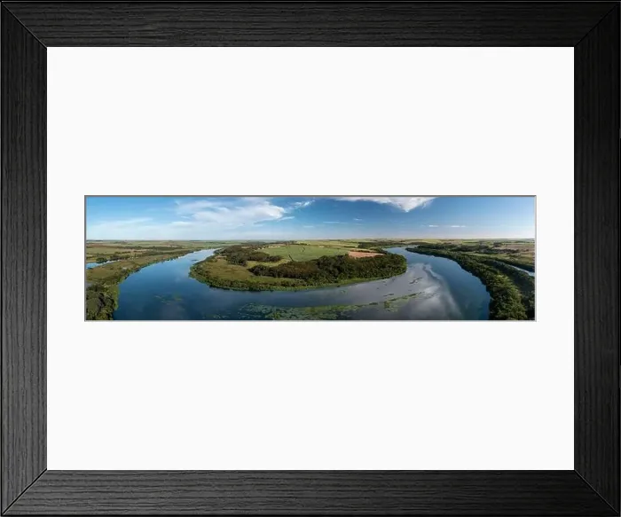 Framed Print : panoramic view of a stretch of the Tiete-Parana Waterway, in Bariri, Sao Paulo Framed Print : panoramic view of a stretch of the Tiete-Parana Waterway, in Bariri, Sao Paulo