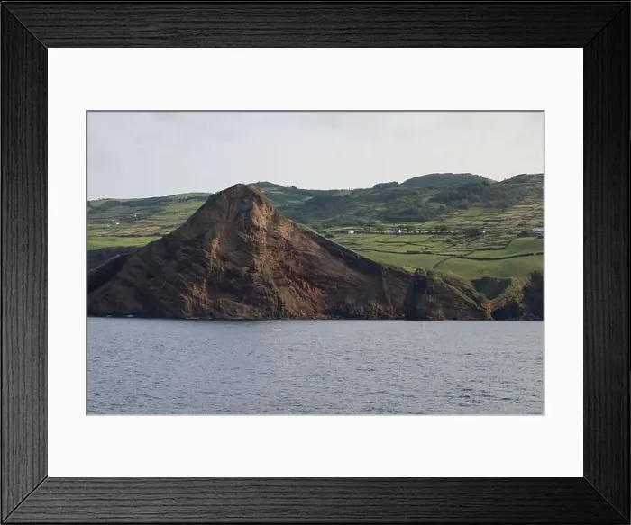 Framed Print : View of the rocky coast of Sao Jorge, Azores Framed Print : View of the rocky coast of Sao Jorge, Azores