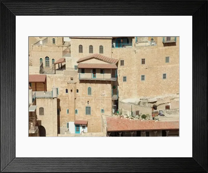 Framed Print : Mar Saba Greek Orthodox Monastery in Israel