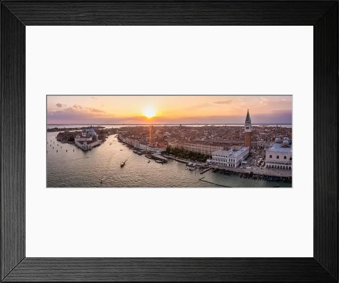 Framed Print : Magical evening sunset view over beautiful Venice in Italy Framed Print : Magical evening sunset view over beautiful Venice in Italy