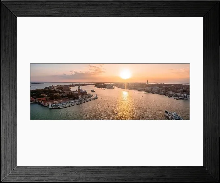 Framed Print : Magical evening sunset view over beautiful Venice in Italy Framed Print : Magical evening sunset view over beautiful Venice in Italy