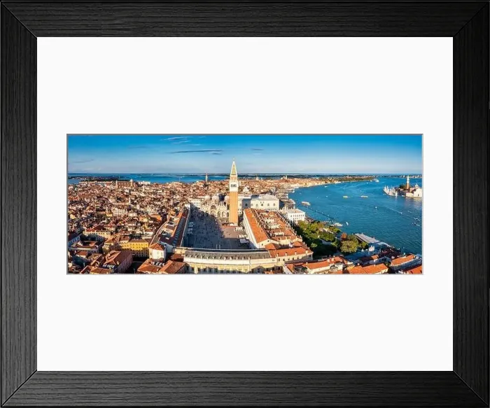 Framed Print : Aerial view of iconic San Marco square Framed Print : Aerial view of iconic San Marco square