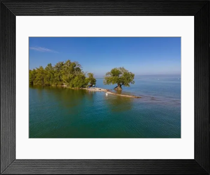 Framed Print : Aerial shot with a drone of the local recreation area at the Wocherhafen at the Lake Constance in Austria Framed Print : Aerial shot with a drone of the local recreation area at the Wocherhafen at the Lake Constance in Austria