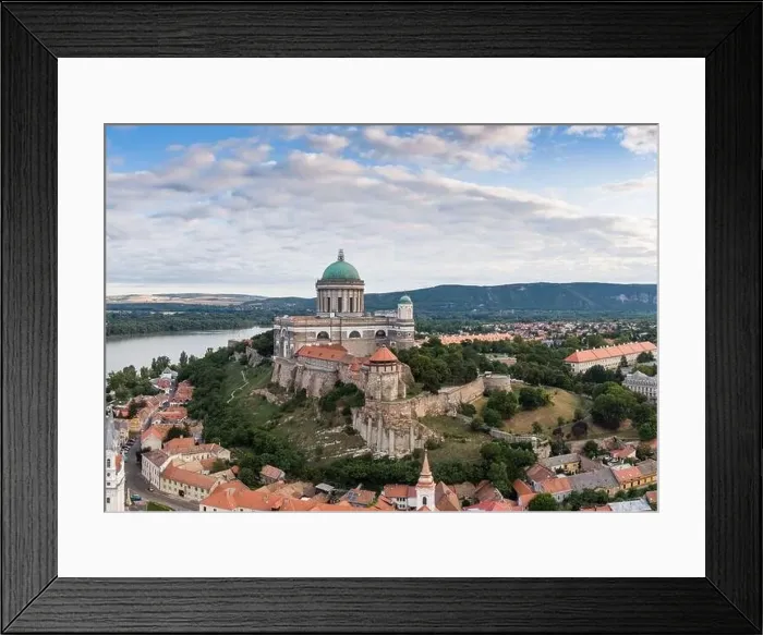 Framed Print : aerial view of Esztergom Basilica in Hungary Framed Print : aerial view of Esztergom Basilica in Hungary