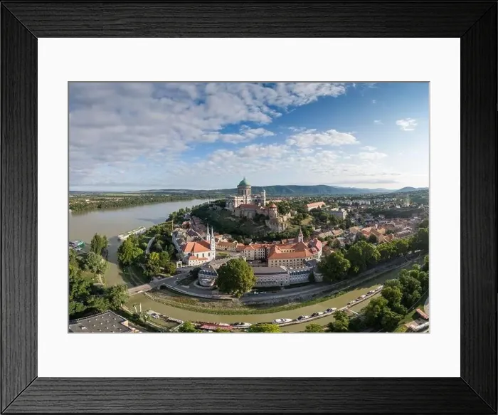 Framed Print : aerial view of Esztergom Basilica in Hungary Framed Print : aerial view of Esztergom Basilica in Hungary