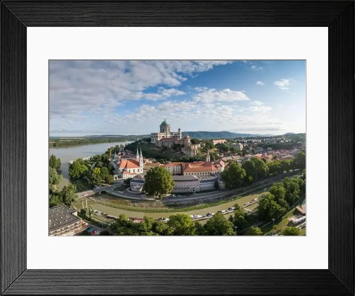 Framed Print : aerial view of Esztergom Basilica in Hungary Framed Print : aerial view of Esztergom Basilica in Hungary