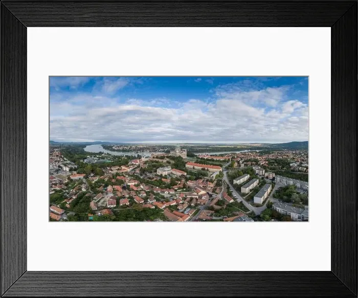 Framed Print : aerial view of Esztergom Basilica in Hungary Framed Print : aerial view of Esztergom Basilica in Hungary
