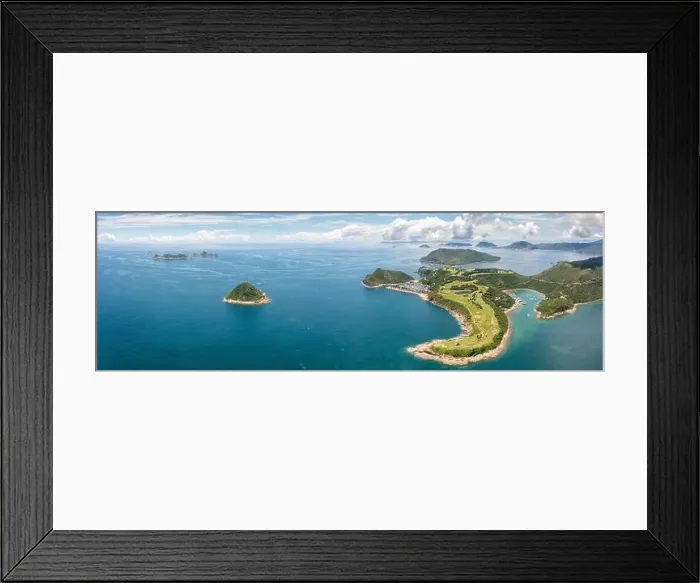 Framed Print : beautiful aerial view of the Clearwater Bay Golf and Country Club, Hong Kong, Summer Framed Print : beautiful aerial view of the Clearwater Bay Golf and Country Club, Hong Kong, Summer