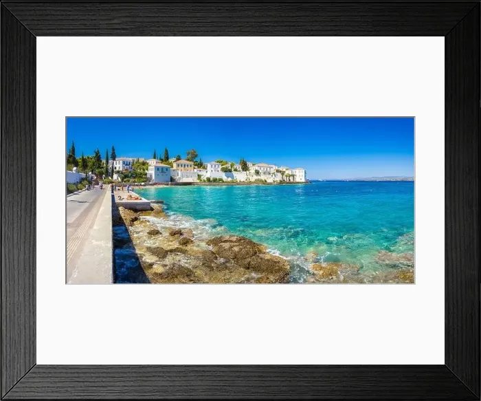 Framed Print : View of the amazing island of Spetses, Greece Framed Print : View of the amazing island of Spetses, Greece