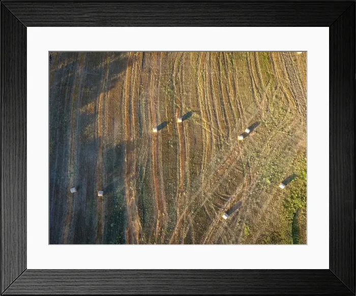 Framed Print : Farmland at the end of summer Framed Print : Farmland at the end of summer