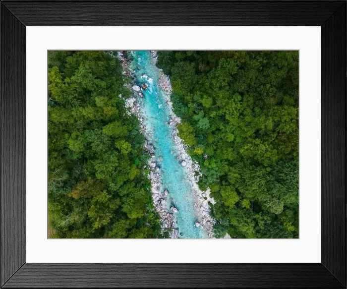 Framed Print : Beautiful Alpine River Soca in Slovenia Triglav Park Framed Print : Beautiful Alpine River Soca in Slovenia Triglav Park