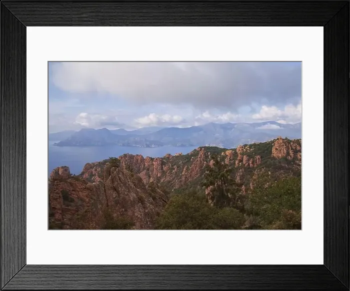 Framed Print : Mountain View In Corsica Framed Print : Mountain View In Corsica