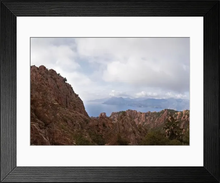 Framed Print : Mountain View In Corsica Framed Print : Mountain View In Corsica